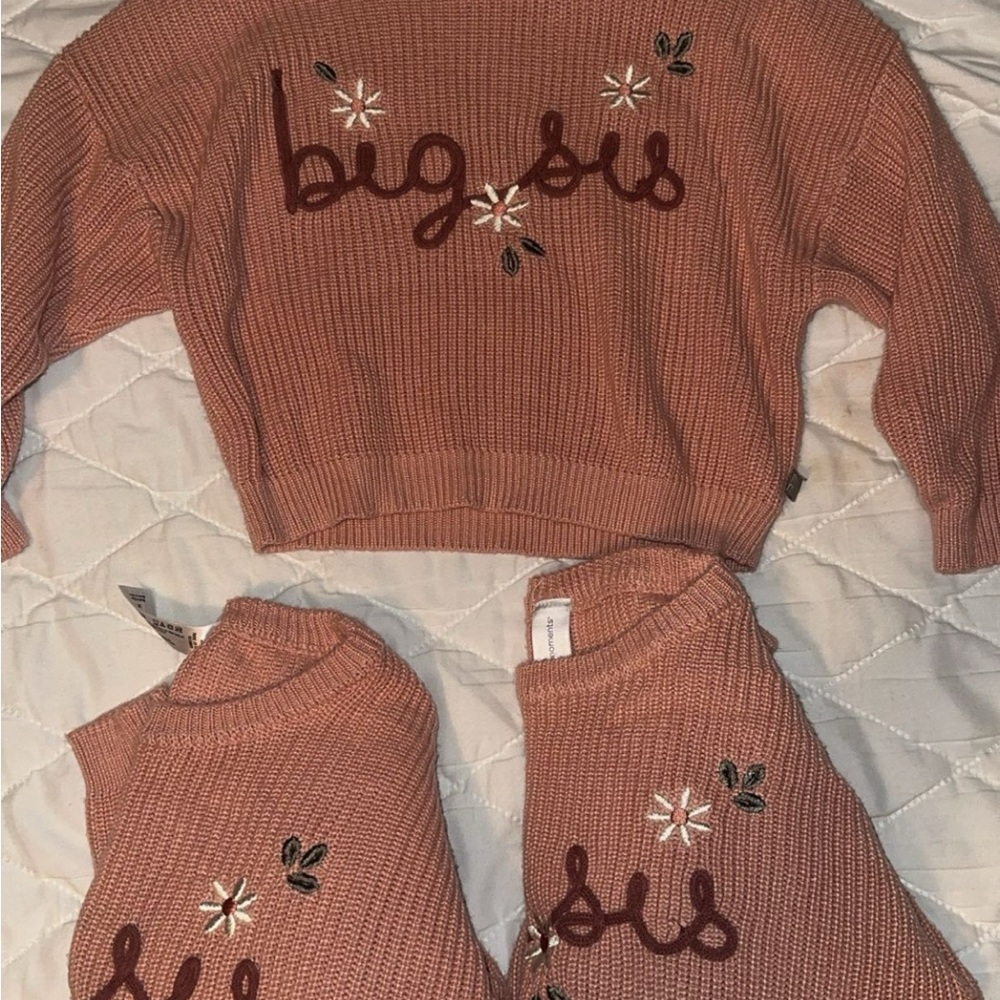 Women's Pink Sweater with Embroidered Design